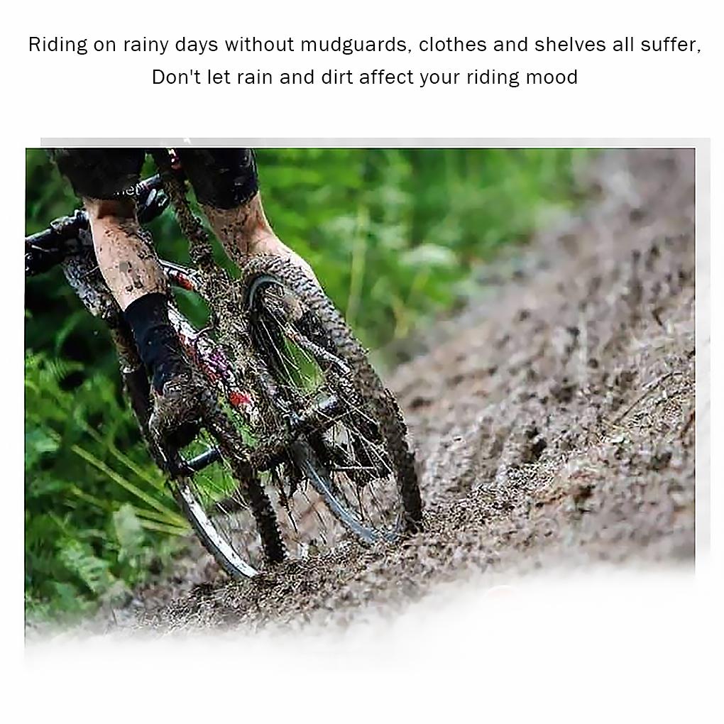 1 Paar Teleskopische Faltbare Schutzbleche Rennrad Vorne/Hinten Schmutzfänger Mit Rücklicht Fahrrad Schutzblech Fahrrad Schmutzfänger