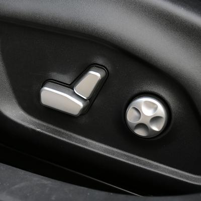 Trim Sticker Shell Auto Accessories ABS Matte for Jeep Compass 2017 2018 Car Interior Chair Seat Button Adjustment Switch Cover