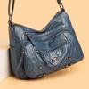 Mehrschichtige Damen Vielseitige Modische Große Kapazität Mittelalterliche Ein-Schulter Crossbody-Tasche