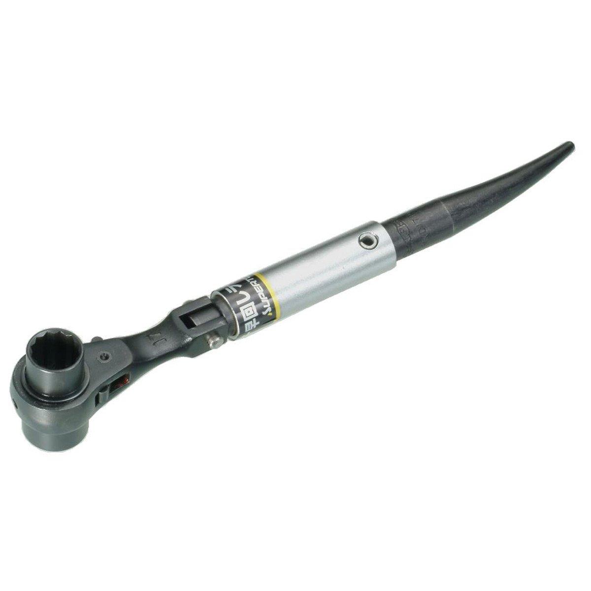SUPERTOOL RND1719 Ratchet Wrench Bent Quick-Release, Double-Ended (with Handle)