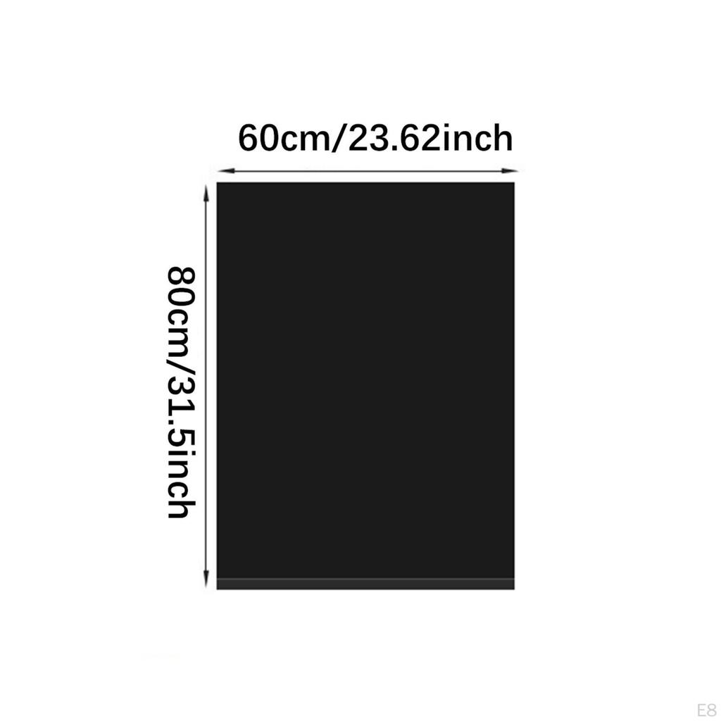 50 Pieces Single Use Trash Bags Garbage Large Capacity Black Wastebasket Liners for Home Office