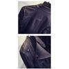 Fashion Women's Spring and Autumn Short Slim Motorcycle PU Leather Jacket