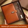Personalized A5 Notebook Gift Set: Premium Business Diary with Logo Printing for New Year Corporate Gifting.