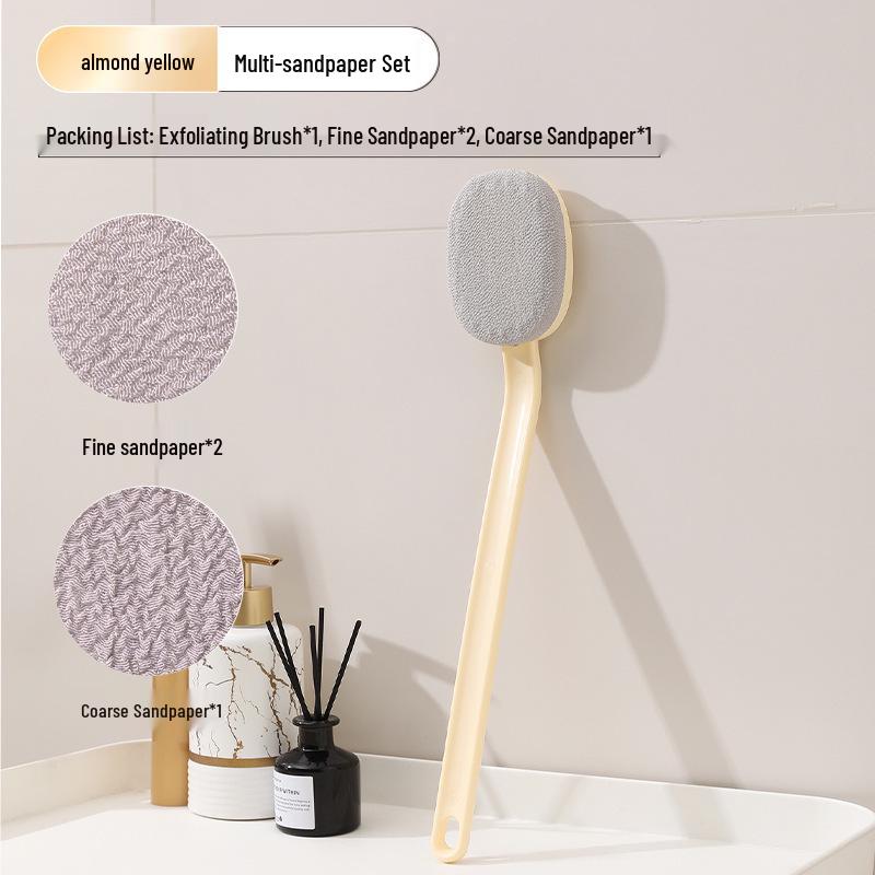Long-Handled Luxury Exfoliating Back Scrubber - Painless Shower Brush for Self-Use