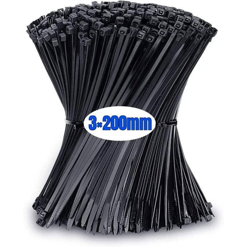 100Pcs plastic clamping collar rilsan Cable ties clamp greenhouse plastic clamps self-tightening plastic necklace belts