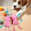 Pet Plush Toy Dog Chew Toy Puppy Molar Training Squeaky Toys Octopus Shape Interactive Cotton Rope Toy Dog Accessories