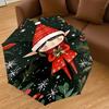 1PC Elf, Christmas Automatic Open/Close Umbrella with Windproof, 8-Rib Sturdy Canopy, Durable Ribs, Fashionable Design, Outdoor Accessory, Fun Prin, H