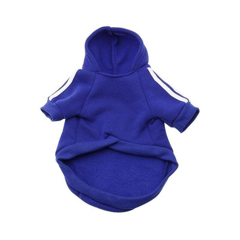 

Очаровательный hooded coat для собаки с карманом для передней лапы, с короткими рукавами BLUE,S