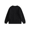 Men's Japanese Retro Hong Kong Literary Knit Sweater - Twisted Pattern, Round Neck, Autumn Casual