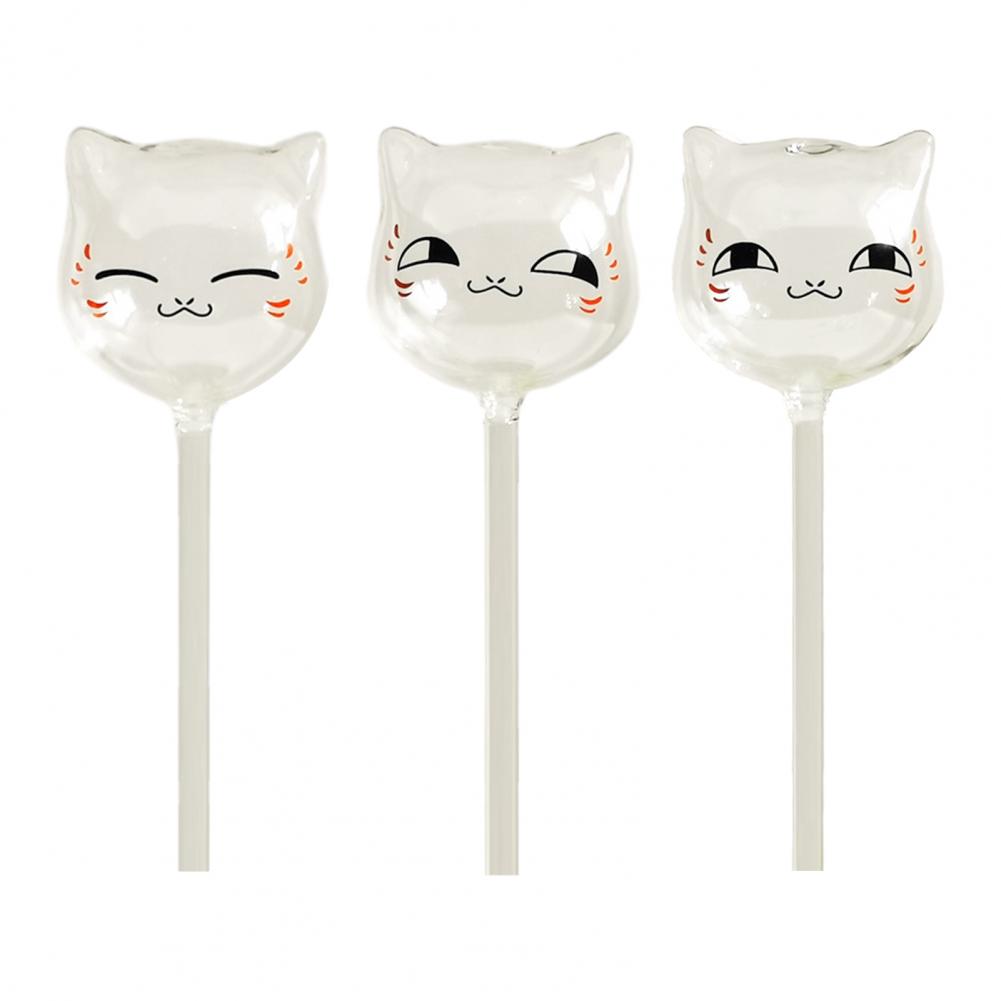Self Watering Globes Glass Cat-shaped Plant Watering Bulbs Automatic Self-watering Globes for Indoor Outdoor Potted Plants