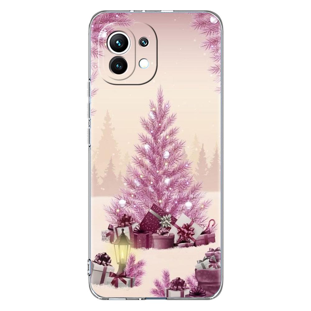 Snowflake Snow Christmas Clear Case For Xiaomi Mi Poco X3 NFC M3 Pro F3 F1 11 Lite 12 Note 10 11T 9T Transparent Phone Cover