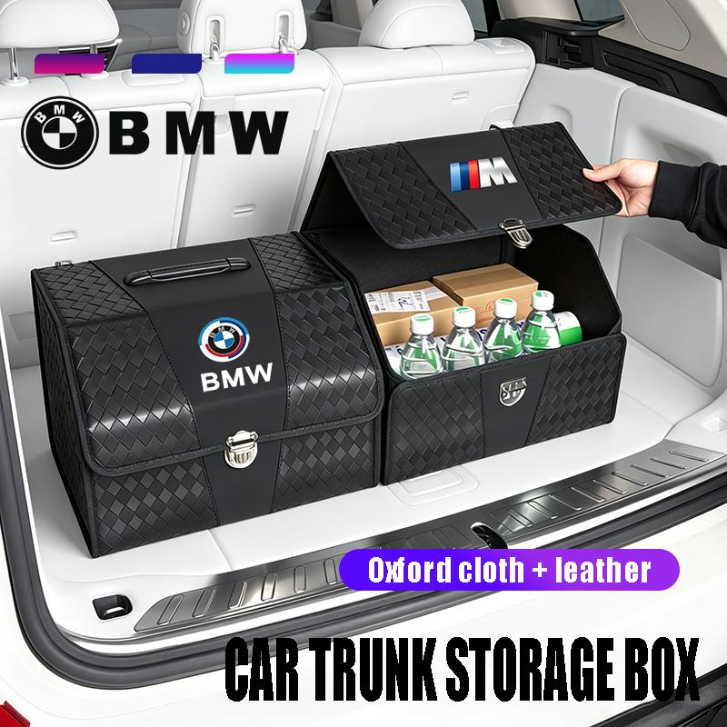 Leather Car Trunk Advanced Double Color Storage Box Valve Cap Accessories For BMW X1 X2 X3 X5 X4 X6 X7 iX3 F20 F10 F07 E70 E4