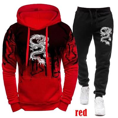 3D Dragon Printing Winter Tracksuit Women Hoodie Casual Sports Wear Pullover Sweatershirt Jogging Suits Hoodie And Pants Tracksuits