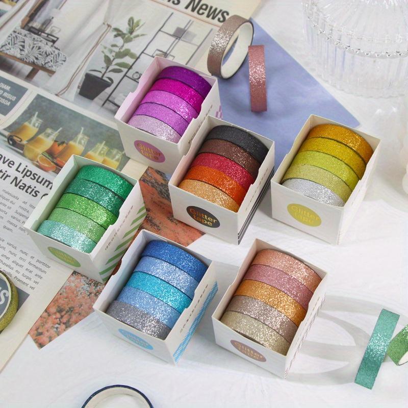 

Случайный цвет, 5 рулонов, 1 см/0,39 дюйма * 200 см/78 дюймов, набор, декоративная клейкая лента для скрапбукинга, бумажная лента для альбома, канцелярские товары, принадлежности для журналов, основная малярная лента