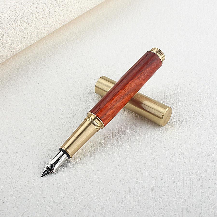 jinhao 82 mini Acrylic Smooth writing ink pens Wooden bronze office business signature school supplies students fountain pen