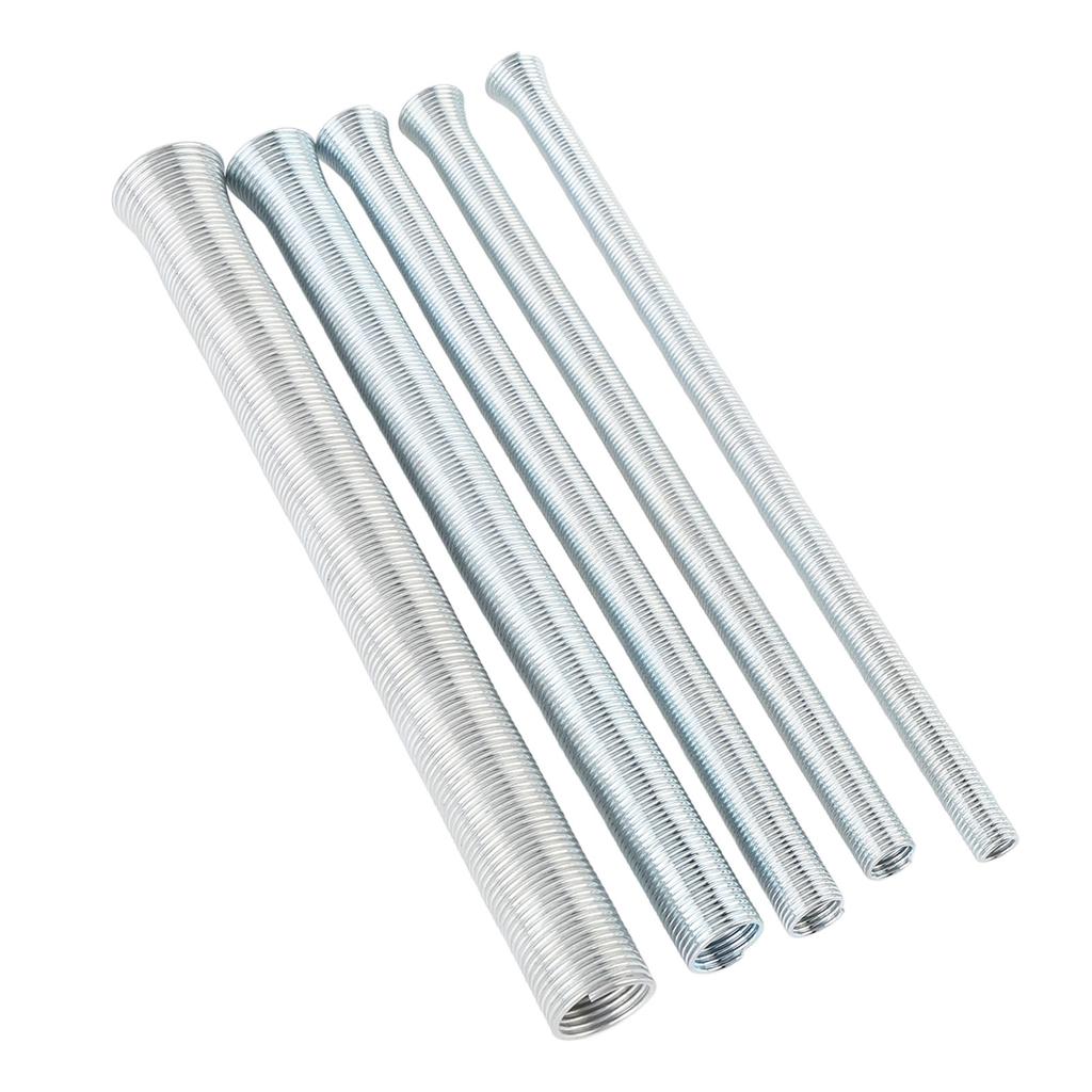 210mm Spring Tubing Benders Kit 1 4 5 16 3 8 1 2 and 5 8 Inch Metal Tube Bender Set for Copper Brass Aluminum and Thin