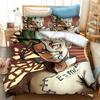 New Anime Dr.STONE 3D Print Bedding Set Duvet Covers Pillowcases Comforter Soft Cotton Bedclothes