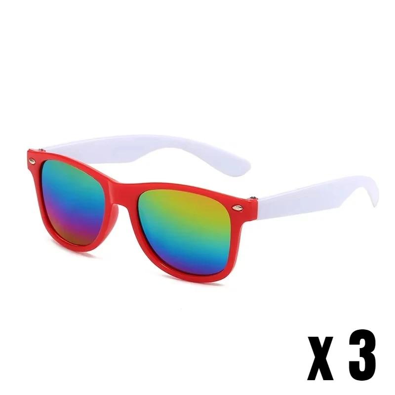 3Pcs/Pack Fashion Trend Children'S Sunglasses Uv Protection For Boys And Girls Outdoor Beach Shades Glasses Eye Protection