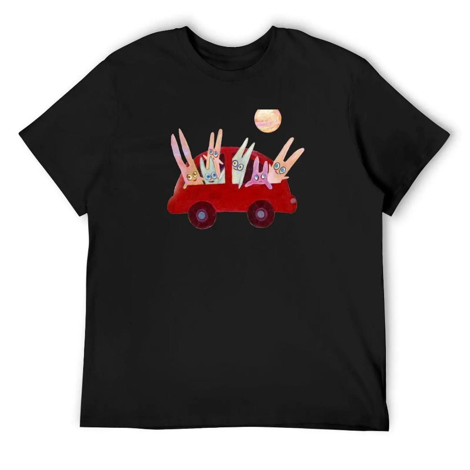 Bon Voyage! T-Shirt tops Short sleeve tee oversized t shirt mens white t shirts XXXXXL чёрный
