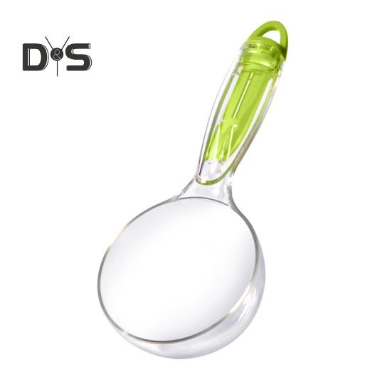 

Совок для корма для домашних животных емкостью 200 мл, многофункциональная ложка для корма для собак, кошек, птиц, герметичный зажим для хранения еды зелёный