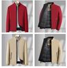Men's Plus Velvet Thick Cotton Jacket for Autumn/Winter – Middle-aged & Elderly