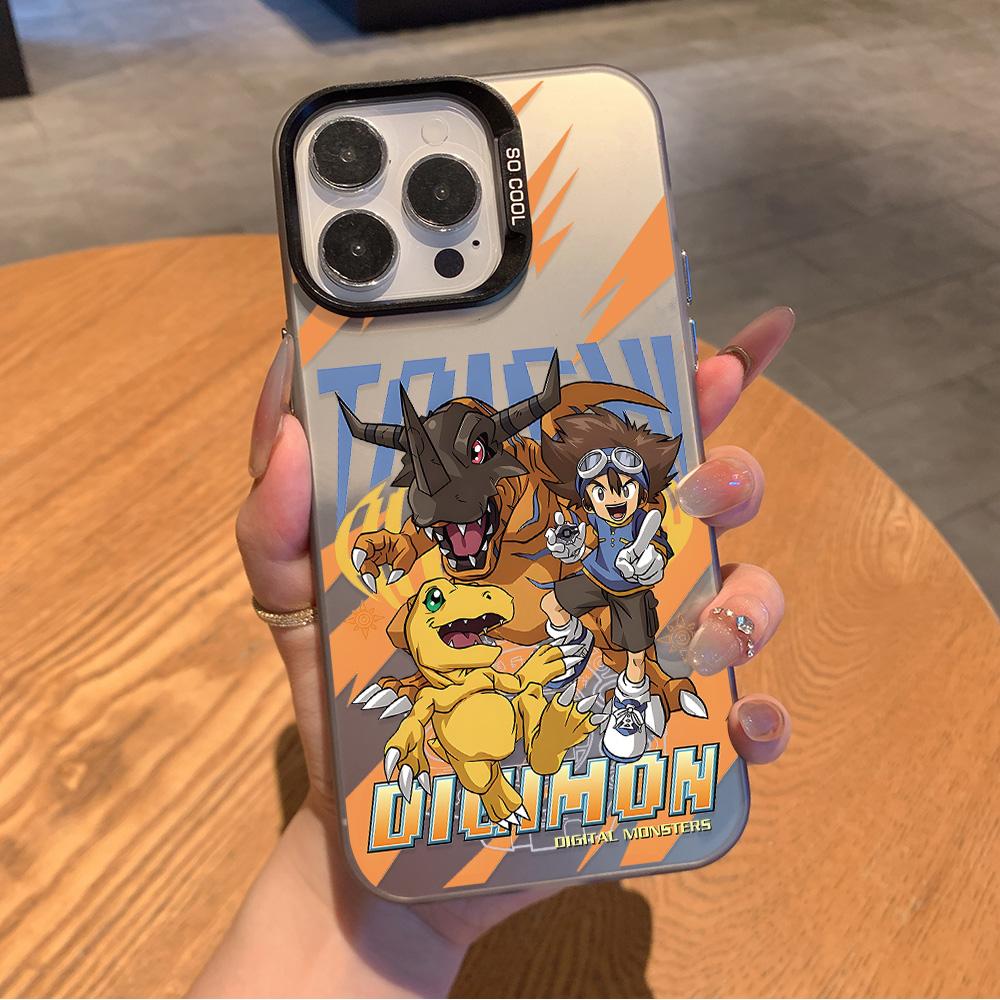 

D-Digimon Agumon Phone Case for Samsung Galaxy S26 S25 S24 S23 S22 S21 S20 Note20 FE Ultra Edge Plus 4G 5G Anti Fall Matte Cover Samsung Note20 Ultra