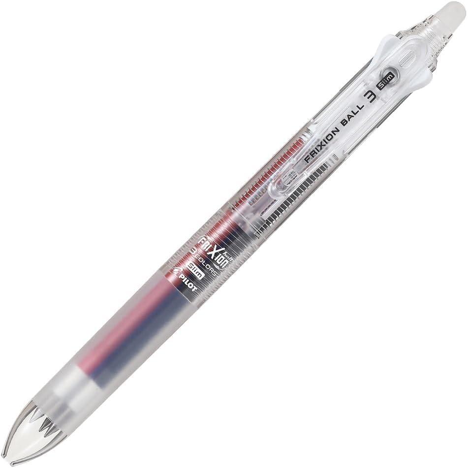 Pilot FriXion Ball 3 Slim Mehrfarbiger Kugelschreiber PLKFBS60UFNC Stift, 0,38mm, Nicht-Farbe,