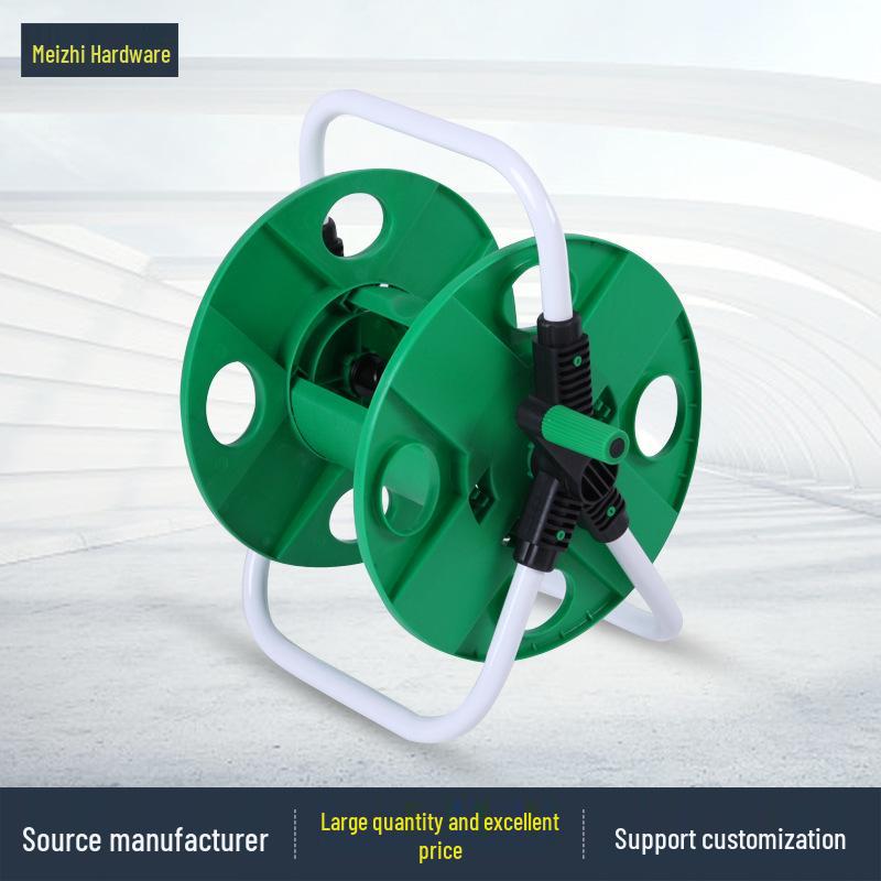 Garden Hose Reel Cart with 20-40 Meter Capacity and Water Gun Attachment