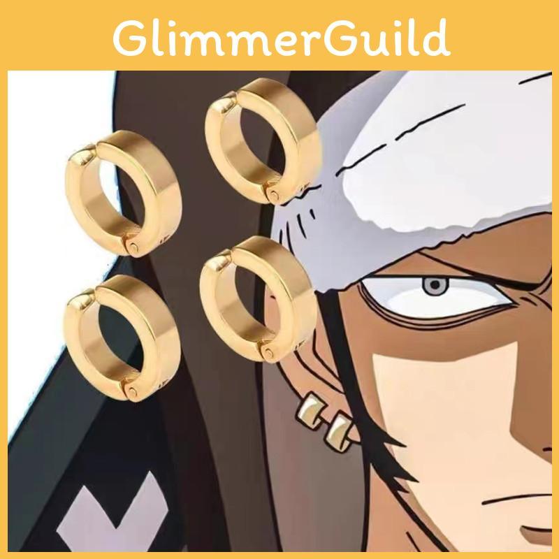 Piece One Trafalgar Law Cosplay Accessories Earring Jewelry Vintage Use Daily