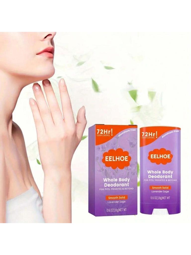 1 Purple Body Deodorant Stick With Fragrance, Fresh And Refreshing Fragrance, Covering Body Odor To