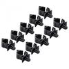 10Pcs Wiring Fasteners 11mm/0.43inch Black Dustproof