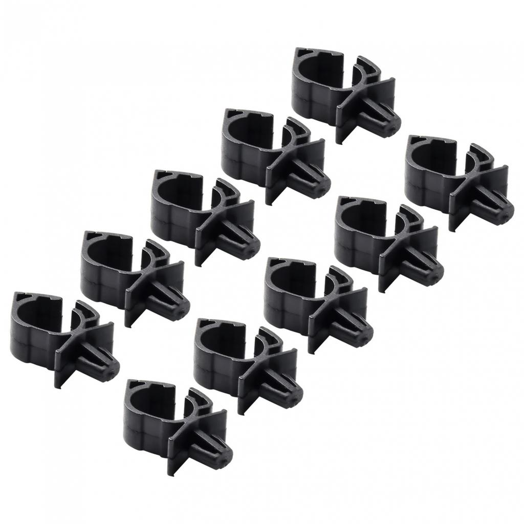 10Pcs Wiring Fasteners 11mm/0.43inch Black Dustproof