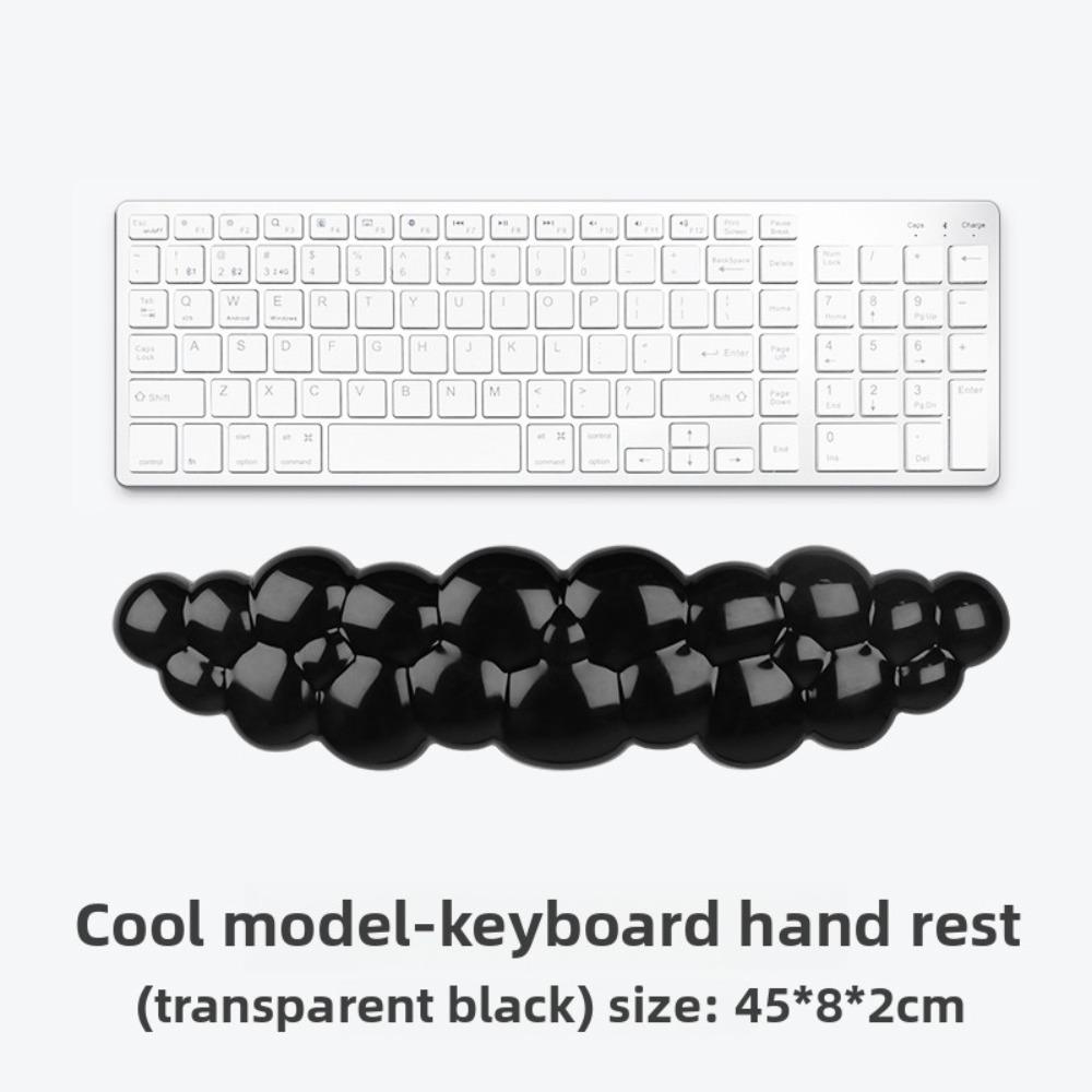 Transparent Keyboard Wrist Rest Cloud Shape Wrist Pad Portable Silicone Wrist Support Gamer