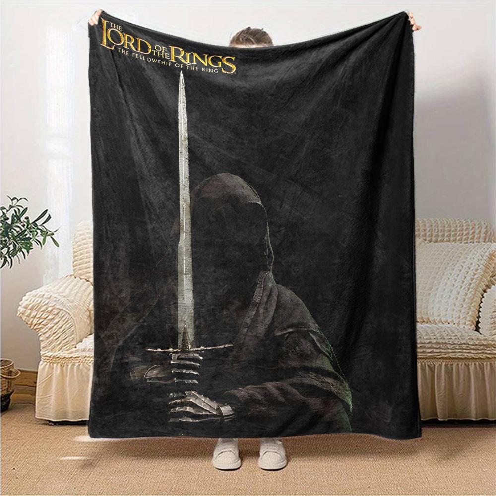 1pc The Lord of the Rings Fellowship of the Ring Flannel Blanket Soft Warm Throw for Home, Office, Travel, All-Season Cozy Bedding Gift L1466