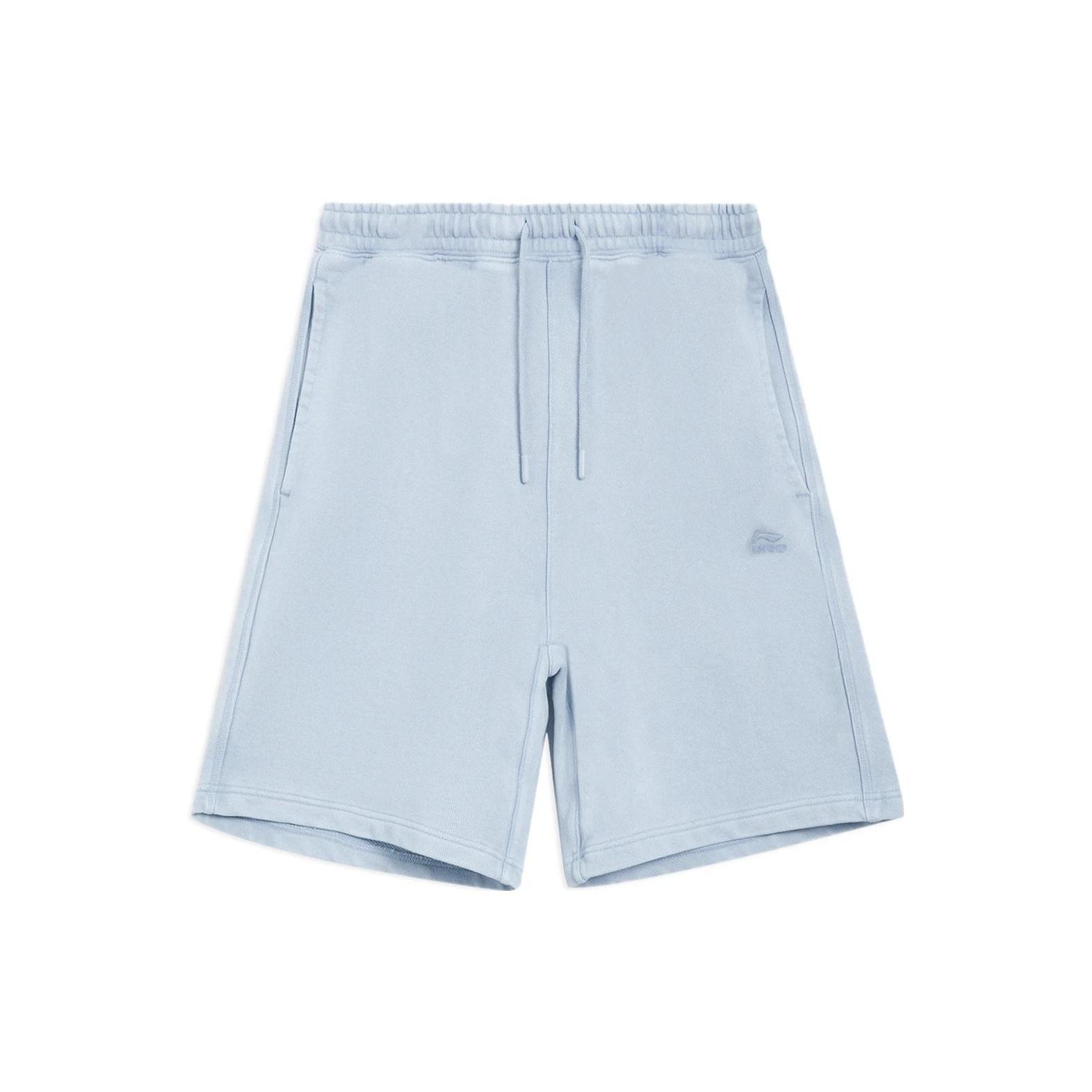 Li-Ning Embroidered Shorts Light Blue Men s AKSS315-8 XXL
