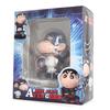 Crayon Shin-chan Cos Spiderman Captain America Action Figure Anime Shin Chan Figuras Toys Collection Model Doll Ornaments Gift