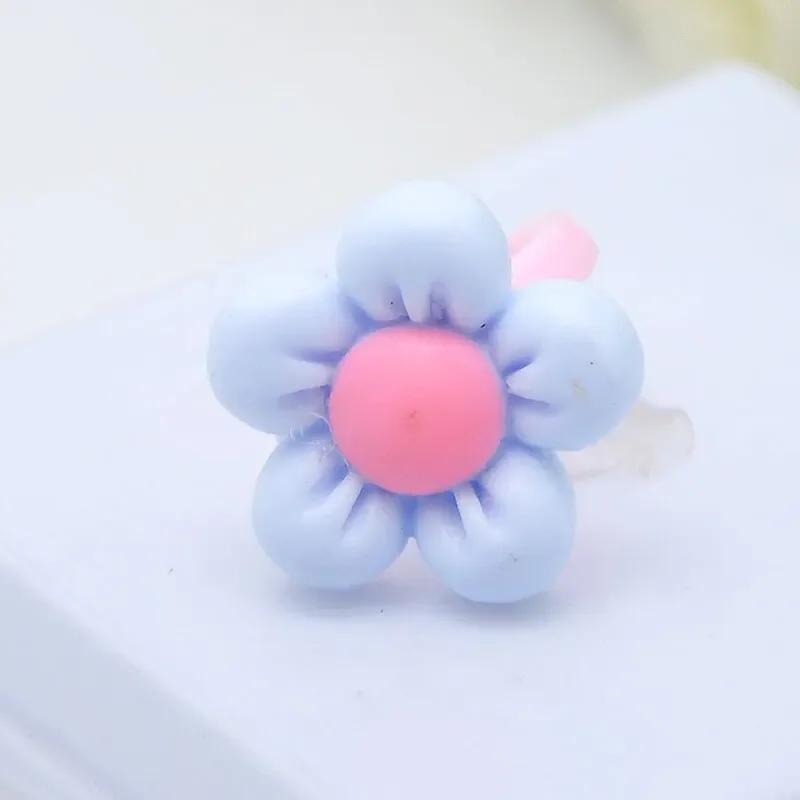 Non-Toxic 36Pcs Kids Cute Princess Rings Resin Cartoon Jewelry Flower Shape Ring Set Creative Accessories Toys For Children Birthday Gifts