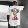 One Piece Chopper Anime Mens Short Sleeve Tshirt New Summer Cotton Casual Graphic Tee Streetwear Tops Oversized Cartoon Tshirt