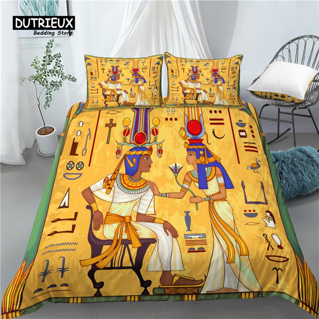 Home Living Luxury 3D Indian Totem Print 2/3Pcs Comfortable Duvet Cover PillowCase Bedding Sets EU/US/AU Size