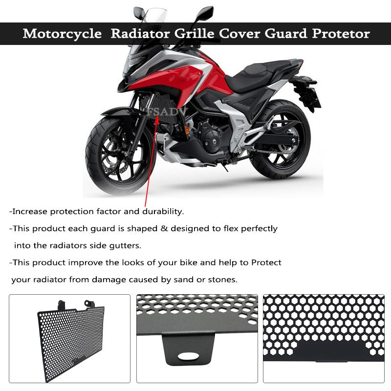 For HONDA NC750X Motorcycle Radiator Guard Grille Protective Cover Protector Grill Cover NC750 NC 750 X 750X 2021 2022 2023 2024