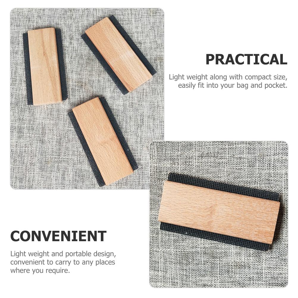 2 szt. Golarka do swetrów kaszmirowych, Usuwacz kłaczków dla zwierząt, Tkanina wełniana do włosów, Przenośna golarka do kłaczków, Drewniany skrobak do kłaczków na dywan