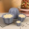 4PCS/SET Silicone Octagonal Cake Mold High Temperature Resistant Flan Pan Mold  Pastry Utensil