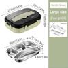 Lunch Box 304 Stainless Divider Bento Box Thickened Thermal Retention Heating Lunch Box Students Office Lunch Box