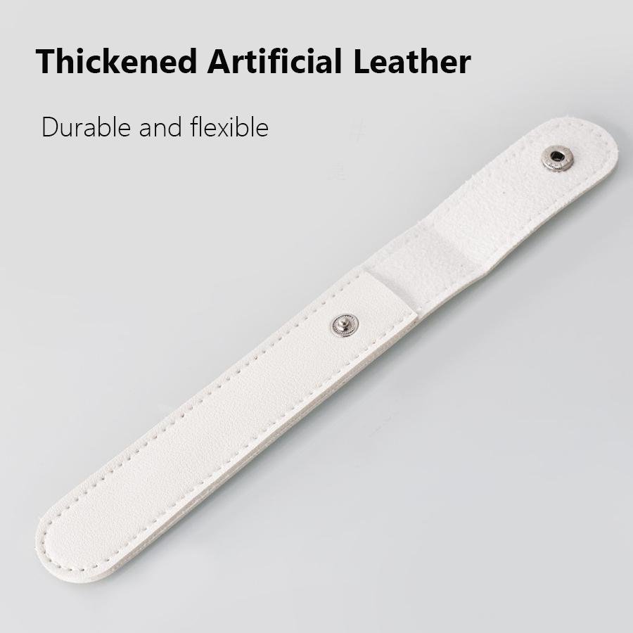 Protective Sleeve Cover for Cuticle Pusher Dead Skin Remover Tool, PU Leather Case for Nail Art Eyelash Tweezers Storage Bag