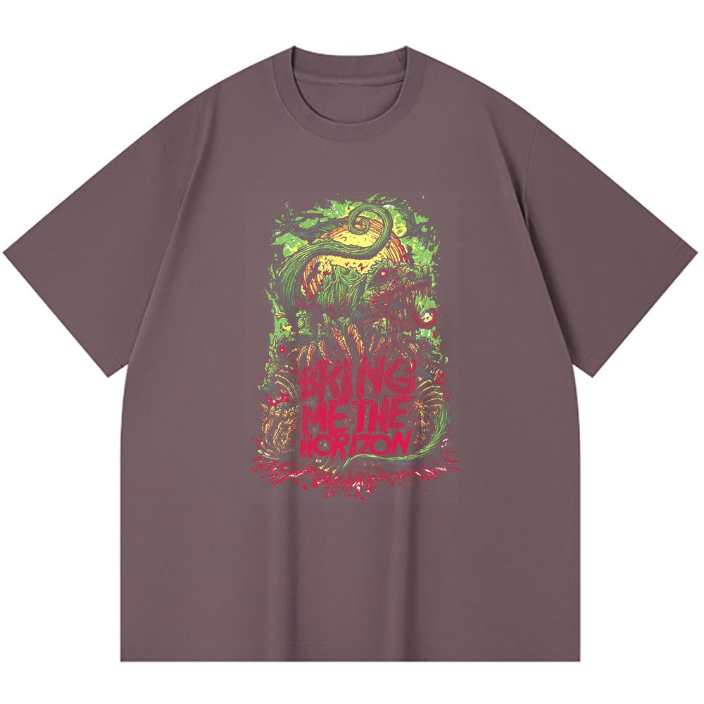 230 Gsm 100% Cotton Heavy Metal T-Shirt  Rock Band Popular Music Print Unisex Heavy Cotton T Shirt