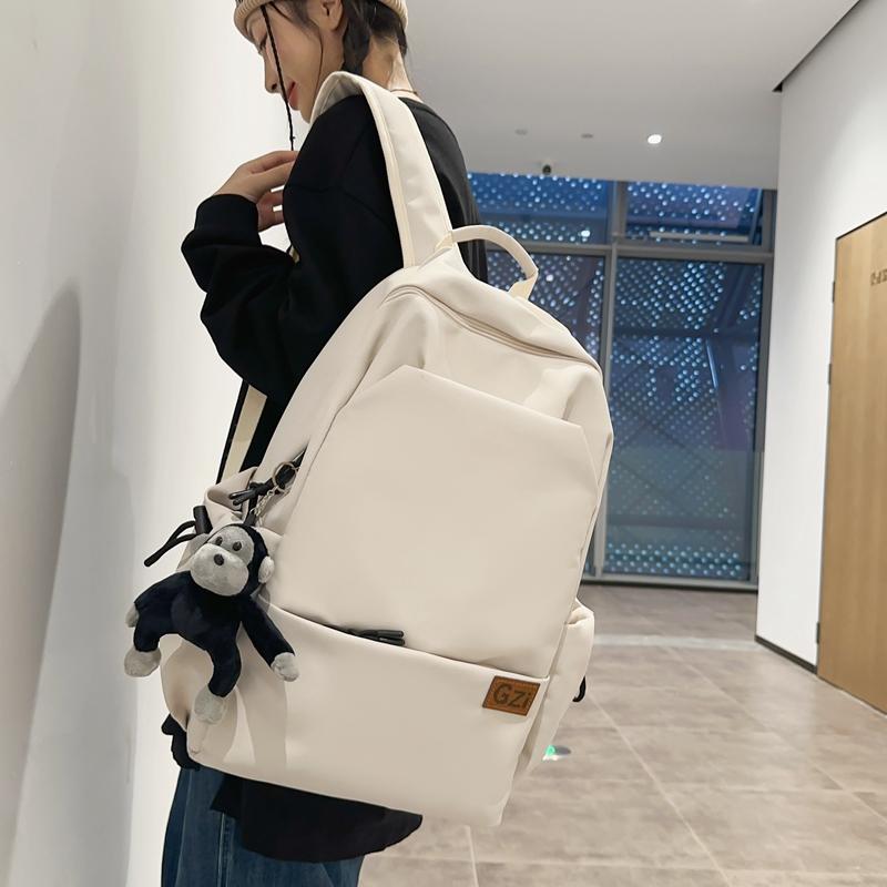 Studentenrucksack, Herren-Sportrucksack, einfarbig, Reiserucksack für Damen und Mädchen