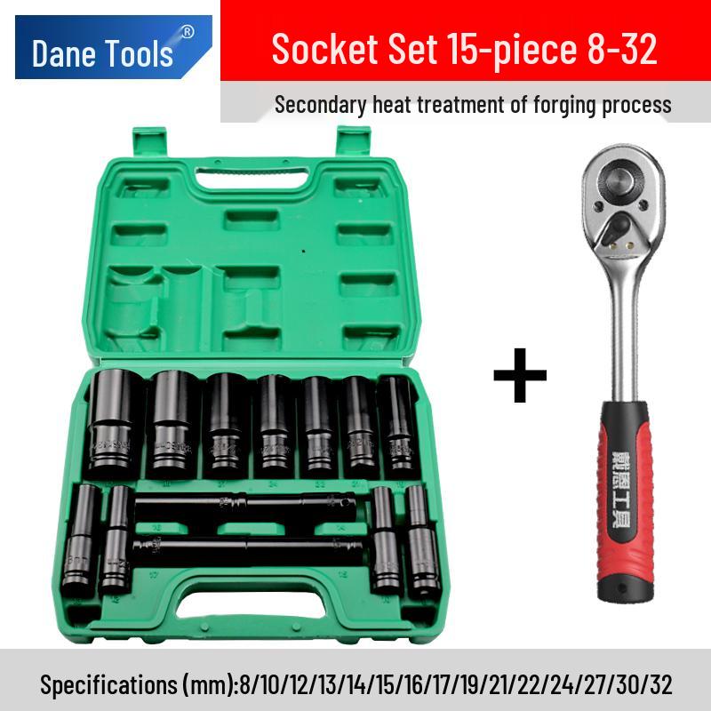 Electric Wrench Socket Set with Extended Hex Heads & Fly Electric Board Tool