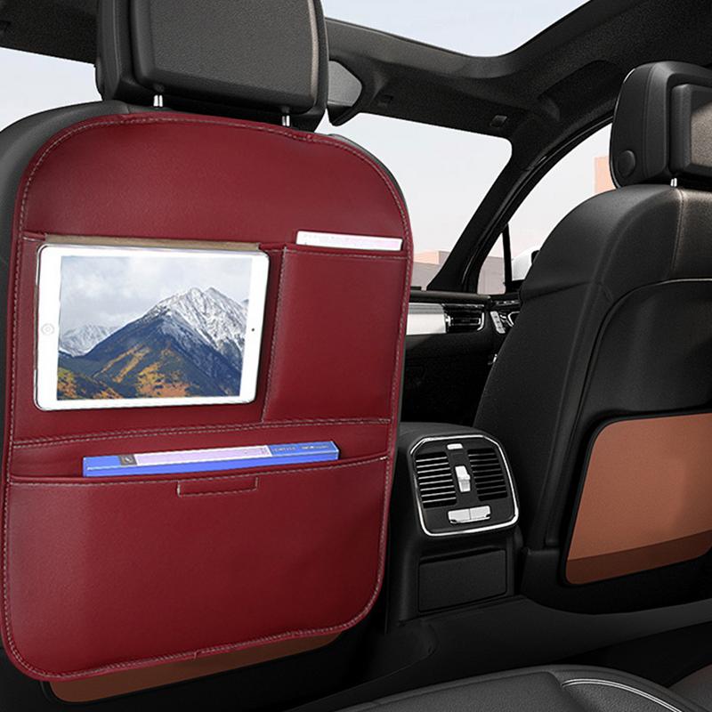 Baksätesskydd för barn Autosätesskydd för ryggstödet med förvaring Stora sparkskydd för bil Sparkskydd Skyddar mot smuts