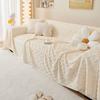 Argyle Plush Sofa Towel for Living Room Winter Warm Soft Coral Velvet Couch Covers for Sofas Modern Style Universal Slipcover