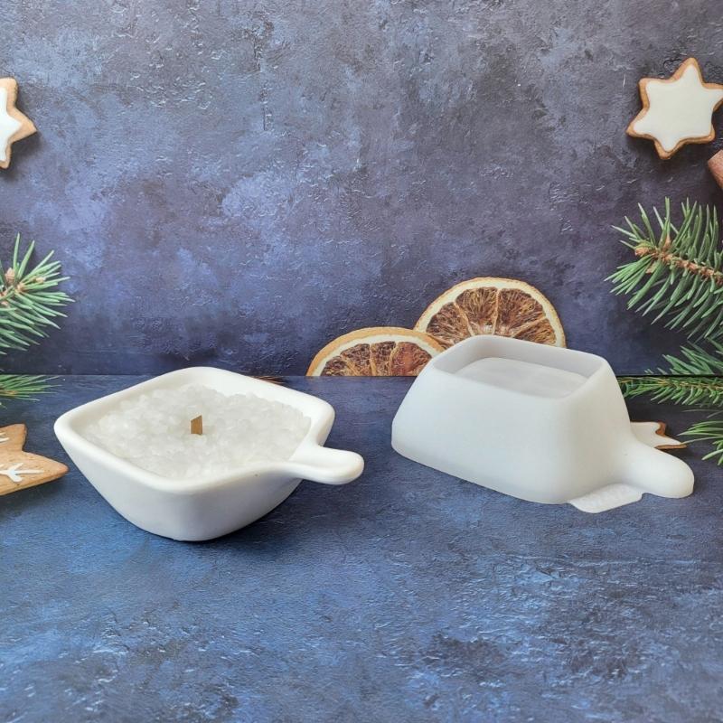 DIY Tray Mold In Flexible Silicone, 12.8 X 9.1 Cm Shovel Shape for Resin, Plaster, Soap Dish, Coaster and Small Storage Tray Projects